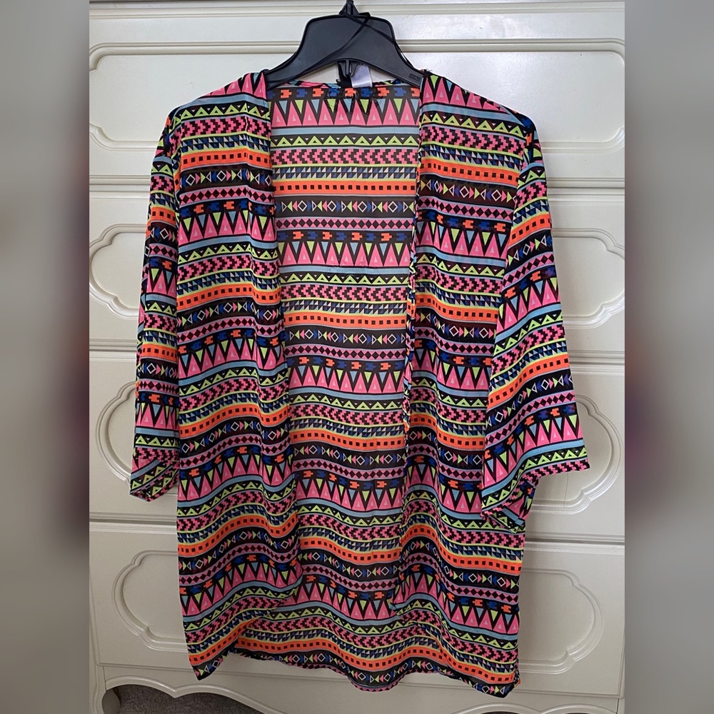 Neon tribal kimono